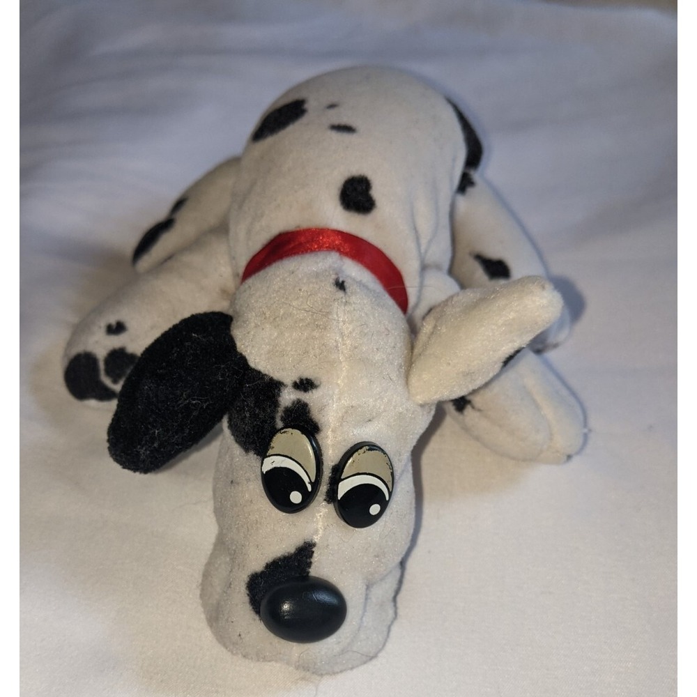 Pound Puppy Plush Tonka White Black Spots‎ Mini 7 Inches Dog